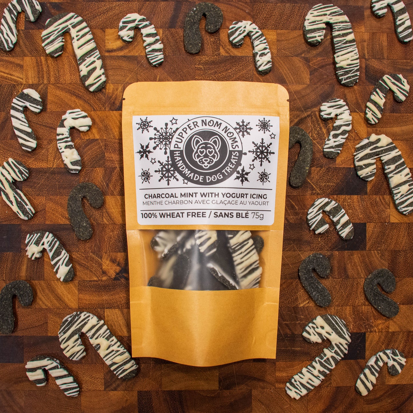 Charcoal Mint with Yogurt Icing